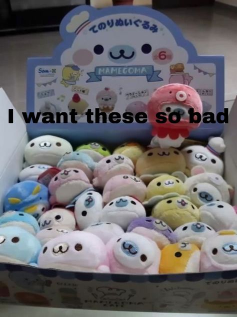 These are so freaking cute Mamegoma Plush, Cute Seals, Kawaii Plushies, Cute Stuffed Animals, Madoka Magica, Cute Little Things, Cute Charms, Cute Toys, Cute Plush