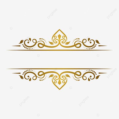 Wedding Elements Vector, Wedding Png Background, Wedding Symbols Png, Wedding Card Elements, Title Frame Design, Wedding Elements Png, Valentine Border, Gold Border Png, Border Design Png