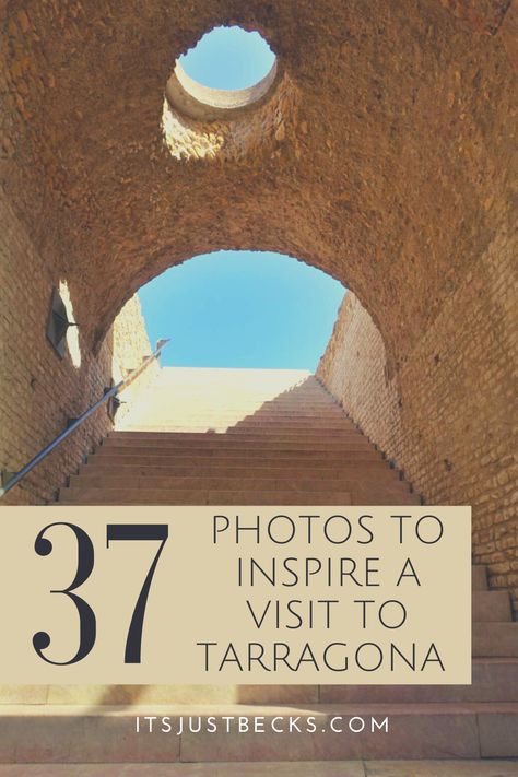 Looking out over the Mediterranean Sea, Tarragona is a hidden gem in the Catalonia region in Spain. It’s full of history, with Roman ruins across the city, home to the castellers - human towers - and is the wonderfully quieter neighbour of Barcelona. Perfect for a day trip from Barcelona or a weekend visit, here are 37 photos to inspire you to visit Tarragona! Day Trip From Barcelona, Tarragona Spain, Barcelona Spain Travel, Spain Photos, Roman Ruins, Spain Portugal, Spain And Portugal, Mediterranean Sea, Hidden Gem