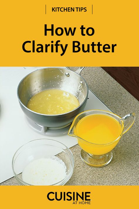 How To Make Clarified Butter, How To Clarify Butter, Herb Butters, Clarify Butter, Butter Measurements, Butter Flavors, Diy Butter, Masterchef Recipes, Ghee Recipe