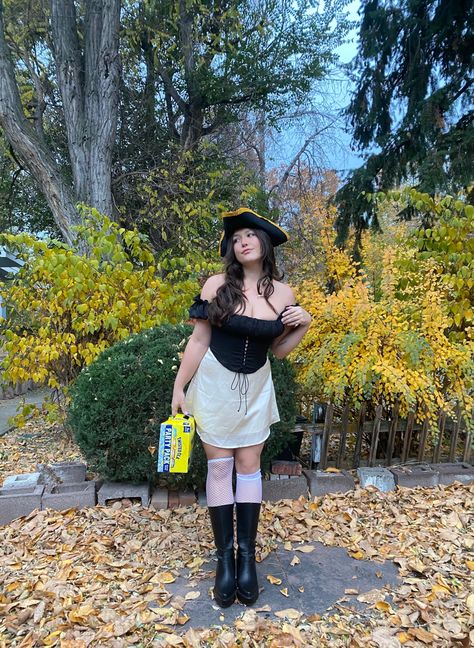 halloween costume inspo, boston tea party, corset costume, dunny costume Boston Tea Party Themed Party Outfits, Boston Tea Party Outfit, Boston Tea Party Costume, Twisted Tea Costume, Twisted Tea Halloween Costume, Boston Tea Party Theme, Halloween Costume 2023, Costume Concepts, Boston Tea Party