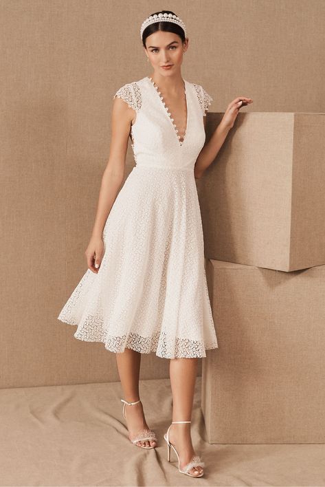 Exit Dress, High Neck Gown, Sau Lee, Wedding Frocks, Courthouse Wedding Dress, Wedding Exit, Elopement Wedding Dresses, Anthropologie Wedding, Elopement Dress