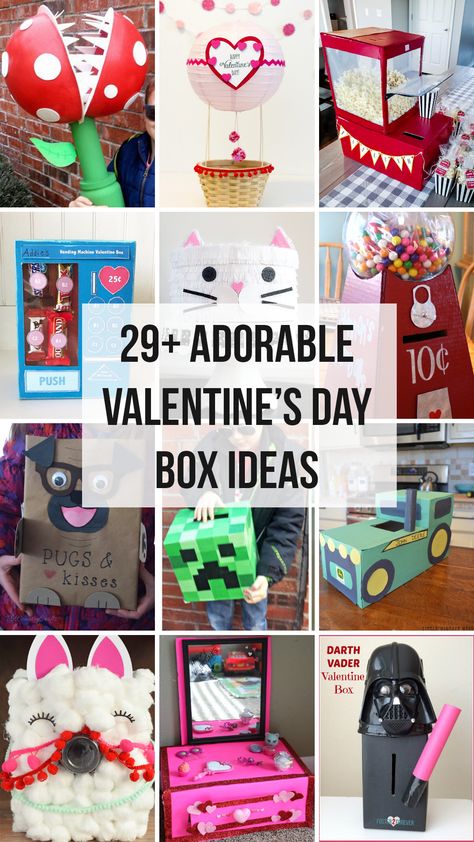 Kids Valentines Boxes For School Boys, Valentine's Boxes For Boys, Valentine Box Ideas For School Boys, Valentine Boxes For Boys, Homemade Valentine Boxes, Valentine's Boxes, Girls Valentines Boxes, Diy Valentines Box, Valentine Boxes For School