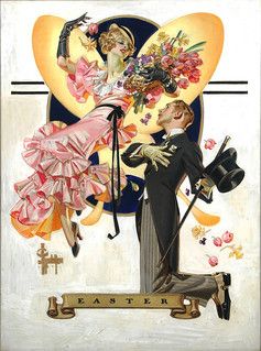 Butterfly Couple, Joseph Christian Leyendecker, Academic Drawing, Frederic Remington, Hur Man Målar, Illustration Vintage, Norman Rockwell, Hand In Hand, Magazine Art