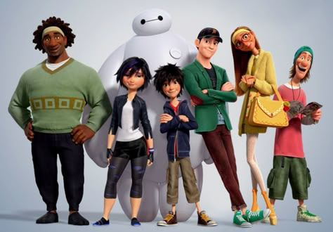 Big Hero 6 Characters, Big Hero 7, Tadashi Hamada, Gogo Tomago, Hiro Big Hero 6, Hiro Hamada, Super Suit, Big Six, The Big Four