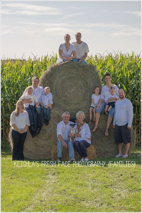 Family Photos Large Group, Family Farm Photos, Farm Family Pictures, Large Family Pictures, Large Family Photography, Large Group Photos, Extended Family Pictures, Large Family Portraits, Large Family Poses