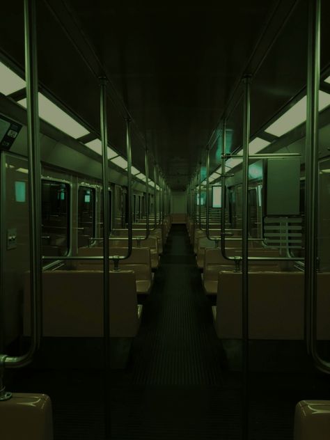 #grunge #subway #aesthetic Subway Aesthetic, Photography Dark, Bg Design, Dreamcore Weirdcore, Dark City, Feb 4, Cinematic Photography, City Aesthetic, Green Aesthetic