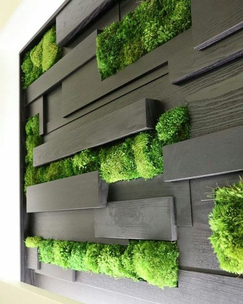 Mos Wand, Vertical Garden Systems, Green Wall Design, Artificial Grass Wall, Garden Wall Designs, Sustainable Interior Design, Grass Wall, Walled Garden, Moss Wall