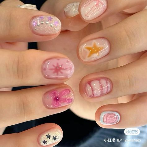 Thai Nails, Funky Nails, Nails Inspo, Mini Art, Short Nails, Stylish Nails, Fashion Makeup, Makeup Nails, Cute Nails