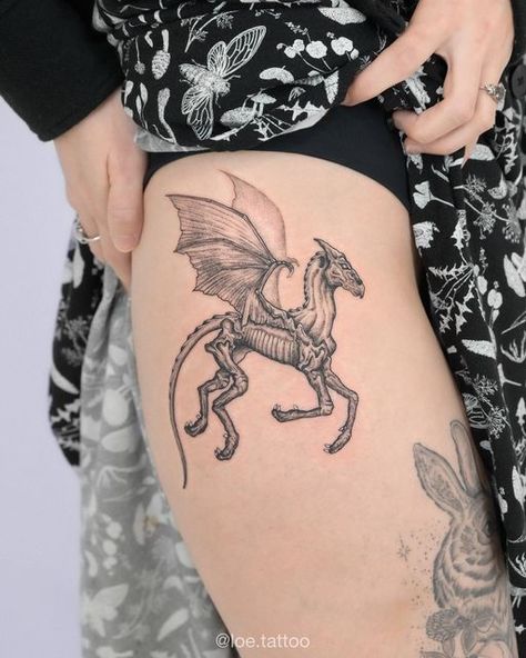 Thestral Tattoo, British Tattoo, Hp Tattoo, 16 Tattoo, Harry Potter Tattoos, Harry Potter Tattoo, London Tattoo, Tattoos For Daughters, Disney Tattoos