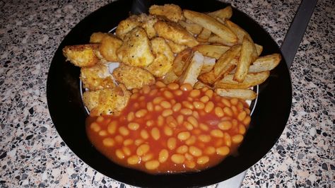 homemade low syn chicken nuggets syn free chips and beans Chicken Nuggets And Chips, Homemade Chicken Nuggets, Syn Free, Chicken Nuggets, Chana Masala, Chips, Chicken, Ethnic Recipes