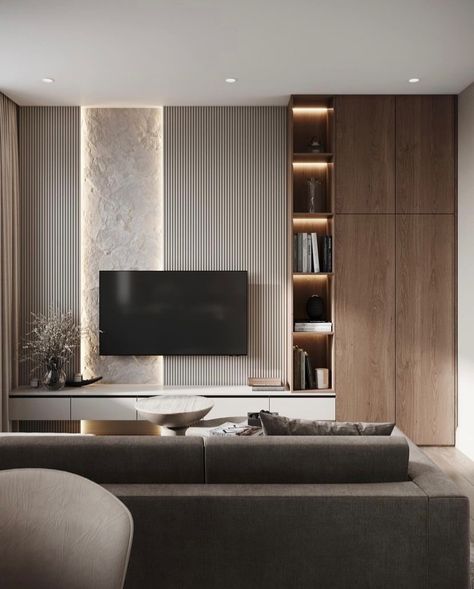 Modern Tv Room, Living Room Wall Units, Modern Tv Units, Tv Room Design, Living Room Decor Fireplace, Living Room Design Inspiration, Home Design Living Room, Living Room Tv Wall, Living Room Decor Modern