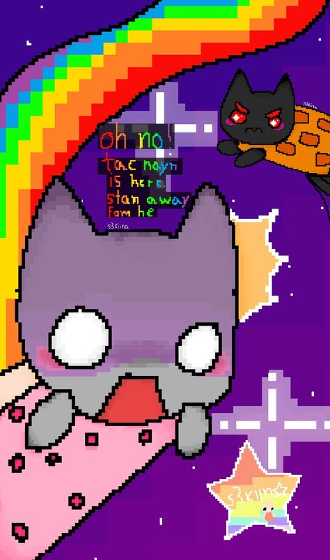 pix3l 4rt by s3kiina Shrug Blue Emoji, Since Wallpaper, Scenecore Lockscreen, Scenecore Aesthetic Wallpaper, Scenemo Wallpaper, Nyan Cat Wallpapers, Nyan Cat And Tac Nyan, Nyan Cat Fanart, 2000s Emo Wallpaper