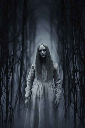 Free Photo | Close up on creepy ghost in haunted forest Halloween Pictures Photography, Most Scary Picture, Ghost Pic, Scary Picture, Creepy Photography, Funny Text Pictures, Scary Photos, Creepy Ghost, Scary Ghost Pictures