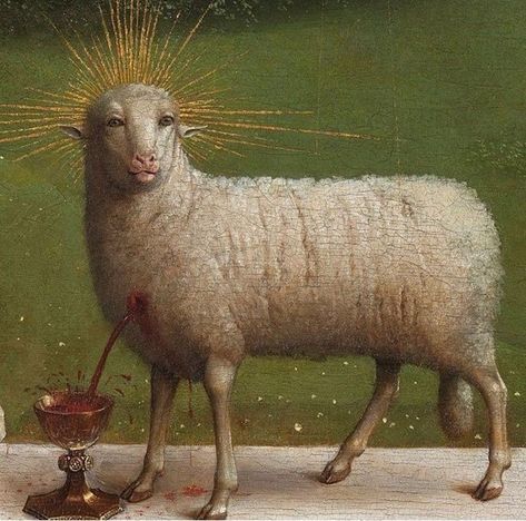 Van Eyck, Jan Van Eyck, Agnus Dei, Lamb Of God, Biblical Art, Catholic Art, Medieval Art, Sacred Art, Religious Art