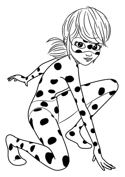 Miraculous Ladybug Coloring, Ladybug Coloring Page, Bug Coloring Pages, Ladybug Und Cat Noir, Superhero Coloring Pages, Superhero Coloring, Cat Coloring Page, Cartoon Coloring Pages, Coloring Pages For Girls