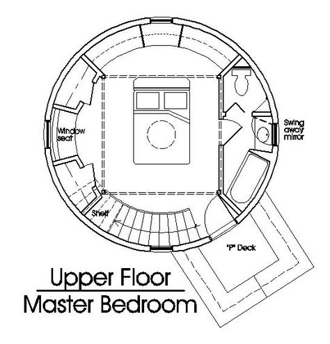 Grain Bin Cabin Plan 2nd floor 346 sq. ft. Bin House, Grain Bin House, Silo House, Grain Silo, Custom Home Plans, Dome House, Building Systems, Custom Home Designs, Cabin Plans