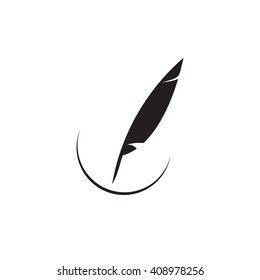 Logos, Ink Logo, Logo Pen, Feather Logo, Feather Bird, Book Logo, Feather Design, Draw On Photos, Ink Pen