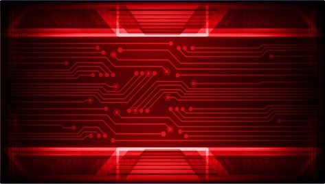 Red cyber circuit future technology conc... | Premium Vector #Freepik #vector #background #abstract #technology #computer Future Technology Concept, Concept Background, Digital Circuit, Tech Background, Red Arrow, Technology Background, Masks Art, Purple Eyes, Yellow Eyes