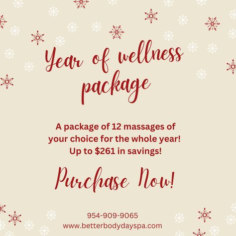 Spa Christmas Promo, November Spa Specials, Spa Packages Ideas, Small Business Promotion Ideas, Esthetic Studio, Spa Suite, Therapy Business, Christmas Promo, Massage Therapy Business