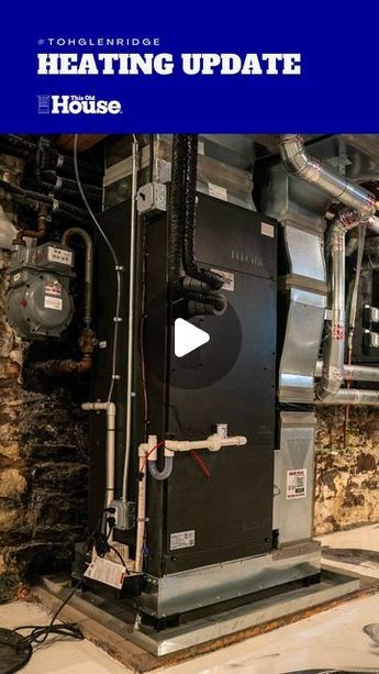 This Old House on Instagram: "🌡️Sleek and efficient, the new heating and hot water system is a mechanical dream! @ThisOldPlumber gives us a tour of the new system, which is a far cry from his original basement tour with the old steam boiler.  #ThisOldHouse #HVAC #HotWaterHeater #HeatPumps" Old Houses, Steam Boiler, Hot Water System, This Old House, Water System, Far Cry, Hot Water Heater, Heat Pump, Old House