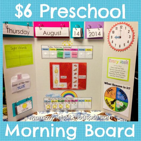 Toddler Calendar, Morning Calendar, Preschool Calendar, Morning Board, Homeschool Preschool Activities, Diy Preschool, Homeschool Projects, Calendar Board, Diy Calendar