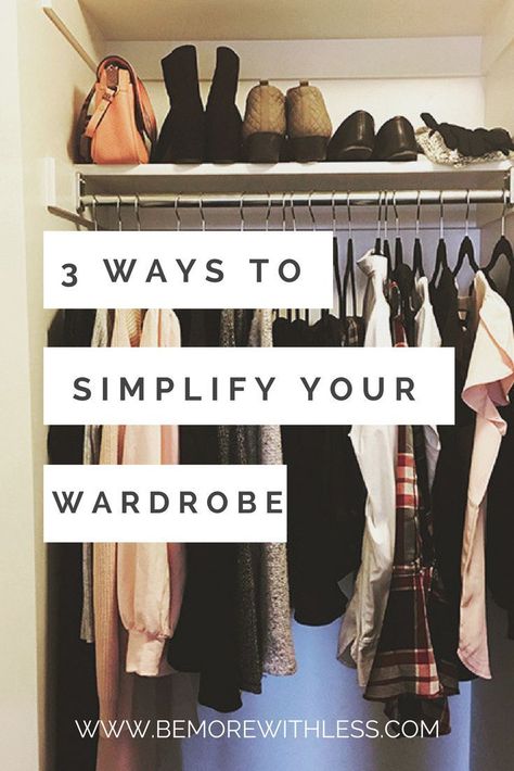 Streamline wardrobe decisions with these 3 simple shifts. #closet #closetgoals #simplecloset #simpleliving Simple Closet Organization, Closet Capsule, Clothing Capsule, Minimal Closet, Wardrobe Simple, Capsule Wardrobe Minimalist, Simple Closet, Minimalist Closet, Wardrobe Organisation