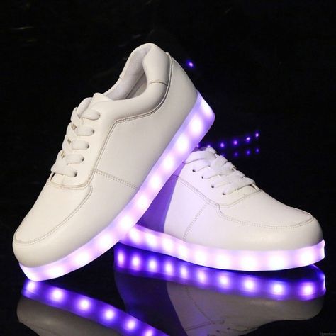 Fashion LED Light Inside Shoes Luminous USB charging colorful Casual Sneakers Glow Shoes, Quirky Shoes, Light Up Sneakers, Led Shoes, Inside Shoes, Light Up Shoes, Lit Shoes, Cheap Fashion, Girls Sneakers