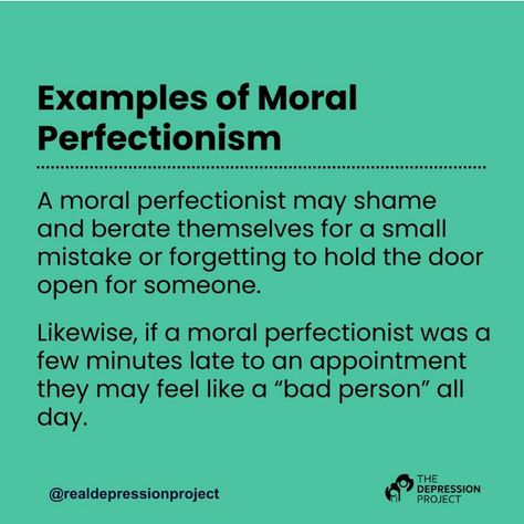 Moral perfectionism involves setting unrealistically high ethical standards, leading to persistent self-criticism and dissatisfaction when these standards aren’t met. To overcome it, start by setting realistic goals, aiming for progress rather than perfection. Practice self-compassion by accepting mistakes as part of personal growth. Reflect on your core values, focusing on what truly matters instead of chasing unattainable ideals. Finally, recognize when the pursuit of perfection becomes cou... Moral Perfectionism, Realistic Goals, Bad Person, Perfectionism, Core Values, Personal Growth, Hold On, Psychology, Feelings