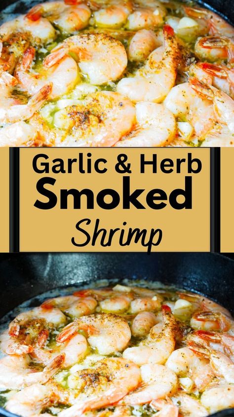 Shrimp Recipes Appetizers, Delicious Grill Recipes, Smoker Recipes Electric, Traeger Cooking, Smoked Shrimp, Pellet Smoker Recipes, Traeger Smoker, On The Smoker, Pellet Smoker