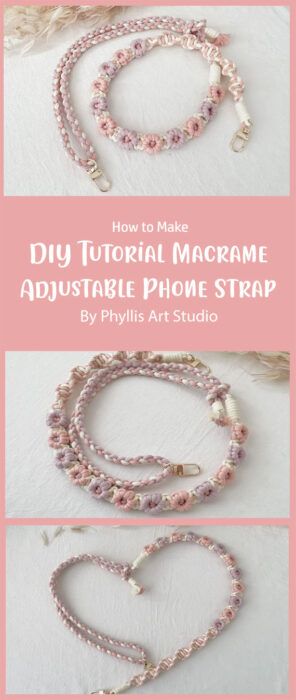 Macrame Lanyard Diy, Phone Strap Diy, Macrame Phone Strap, Macrame Turtle, Macrame Rose, Flamingo Keychain, Lanyard Diy, Macrame Round, Macrame Leaves