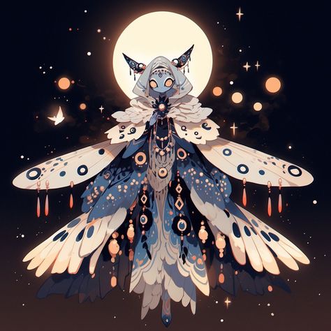 Cute Moth, Moth Art, Fantasy Creatures Art, Mythical Creatures Art, Wow Art, Creature Concept, 영감을 주는 캐릭터, Character Design References, Character Creation