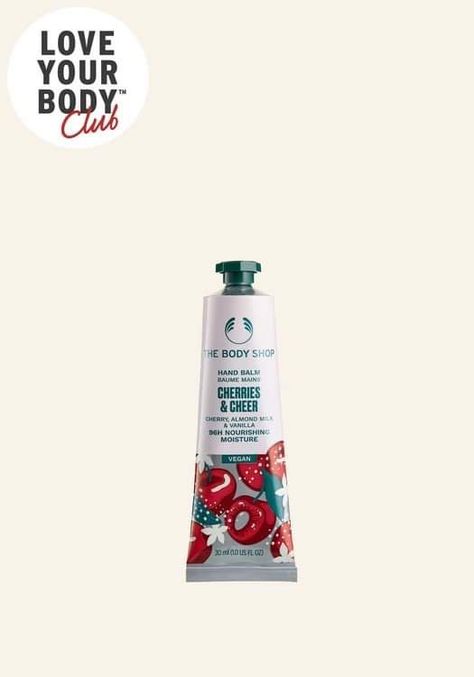 Sharing Lots Of Happiness & Cheer This Christmas | The Body Shop Cherries & Cheer Range - Luke Sam Sowden Organic Almond Milk, Hand Moisturizer, Hand Balm, Vanilla Fragrance, Christmas Gift Sets, Sweet Scents, Smoother Skin, Fragrance Mist, Hand Cream