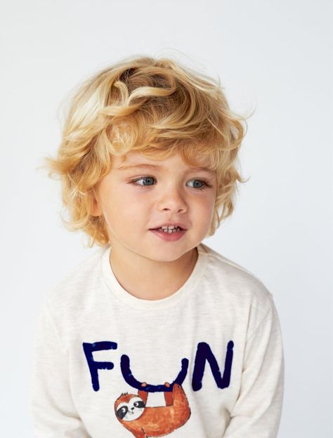 Adorable Boy Blonde Toddler Baby Boy Haircut Styles, Boys Curly Haircuts, Kids Hairstyles Boys, Boys Haircut Styles, Toddler Hairstyles Boy, Baby Haircut, Toddler Haircuts, Cool Boys Haircuts, Boy Haircuts Long