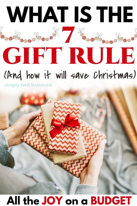 Christmas Present Rules, Different Christmas Gift Ideas, Christmas Gift Category List, Christmas Presents Something You Need, 4 Present Christmas Rule, Christmas Four Gift Rule, Christmas Present Categories, 4 Gift Rule Ideas, 4 Rules For Christmas