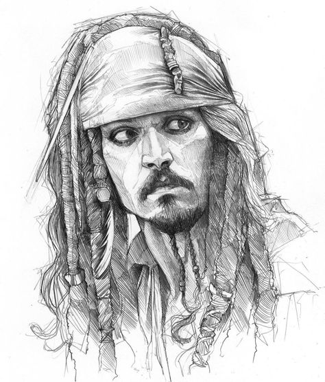 Jack Sparrow Drawing, Medical Drawings, Face Art Drawing, Pencil Sketch Portrait, Celebrity Artwork, Academic Drawing, Cat Drawing Tutorial, Portrait References, 3d Art Drawing