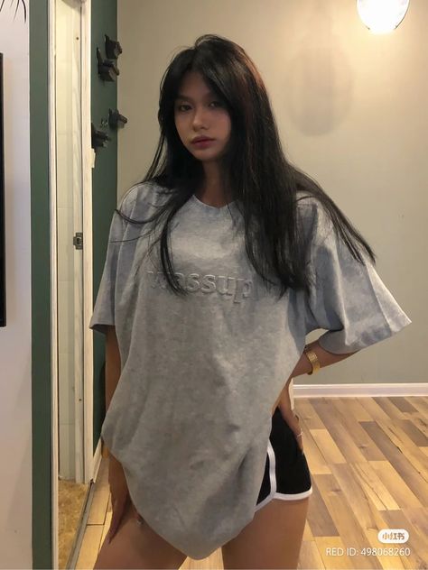 Oversized Shirt Pjs, Baggy Pjs Aesthetic, Oversized Tshirt Pjs Aesthetic, Baggy Pjs, Oversized Pjs, Sleep Wear Aesthetic, Sleep Outfit Aesthetic, Oversized Crop Top Outfit, Pajamas Oversized