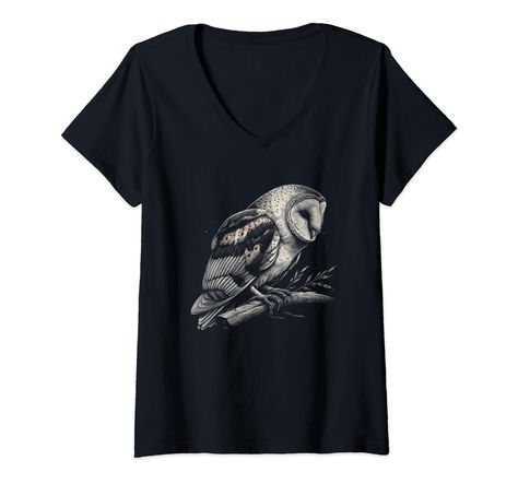 PRICES MAY VARY. Lightweight, Classic fit, Double-needle sleeve and bottom hem Owl Graphic, Owl Shirt, Barn Owl, Luxury Store, Pharmacy Gifts, Graphic Design Art, Branded T Shirts, Graphic Art, V Neck T Shirt