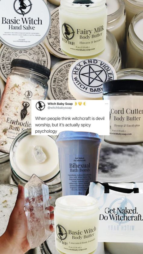 🤍white🤍 #white #witchbaby #witchbabysoap #witch #witchy #vibes #skincare #beauty #whiteaesthetic Witch Skincare, Witchy Skincare, White Witch Aesthetic, Hand Salve, Witch Hands, Baby Soap, Basic Witch, Baby Flower, White Witch