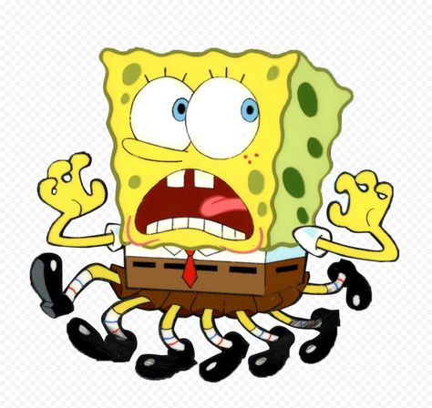 Spongebob Running, Spongebob Run, Panic Gif, Silly Spongebob, Spongebob Images, Spongebob Gif, Spongebob Games, Cartoon Ideas, Running Memes