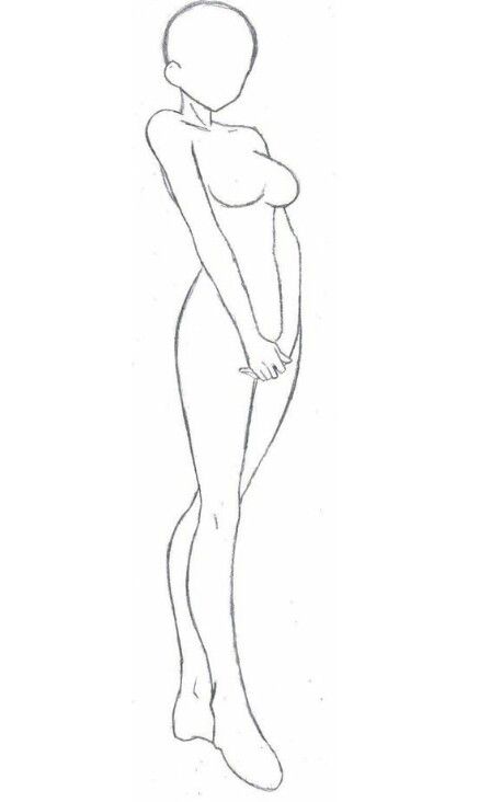 Female Anime Body Reference Poses, Anime Body Shape, Anime Body Base Female Pose, Oc Body Base Female Pose References, Poses Anime Mujer, Anime Body Base Female, Anime Poses Female Base, Anime Base Female, Anime Bodies