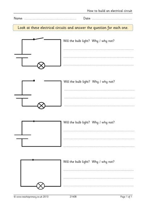 How to build an electrical circuit | KS2 science | Teachit Simple Electric Circuit, Electricity Lessons, Circuit Drawing, Ks2 Science, Science Electricity, Electrical Circuit, Electrical Circuit Diagram, Simple Circuit, Electric Circuit