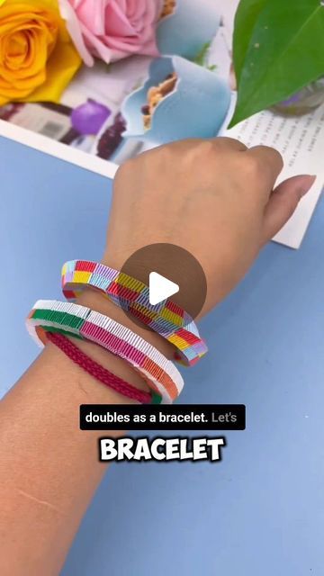 Paper Craft Ideas on Instagram: "Join us in making a fun decompressor tie that can also be used as a bracelet! Using four different color paper strips, we start by placing them parallel and alternating the colors to create a checkboard pattern. Watch as we weave the strips together, ensuring they are long enough to wrap around the waist. We then fold the ends into a wheel to square them and connect the ends to tighten the shape evenly throughout. This creative project is a fantastic way to relax and make a versatile accessory. Follow along and enjoy this fun and engaging craft!" Paper Strips Crafts, Paper Strip Crafts, Cool Paper Crafts Easy, Checkboard Pattern, Craft Watch, Art Camp Projects, Bracelet Paper, Paper Bracelet, Paper Folding Crafts