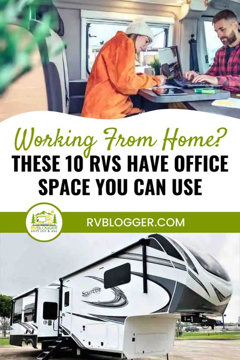 If you're looking for a new work-from-home setup, consider one of these 10 RVs with office space. Whether you need to set up a home office or just want a quiet place to take conference calls, these RVs have you covered. Plus, they come in all shapes and sizes, so there's sure to be one that fits your needs. Rv Office Space Ideas, Rv Modifications, Airstream Flying Cloud, Rv Mods, 5th Wheel Camper, Rv Organization, Rv Repair, Rv Tips, Diy Rv