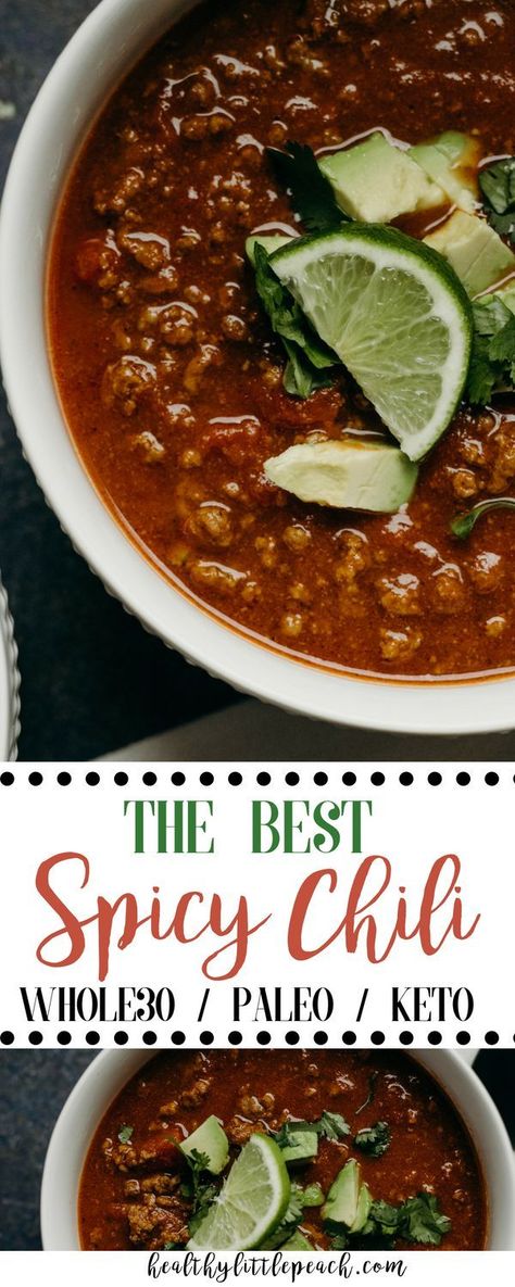 Bison Chili Recipe, Bison Chili, Homemade Chili Seasoning, Spicy Chili Recipe, Keto Chili, Leftover Chili, Paleo Chili, Stuffed Potatoes, Paleo Crockpot