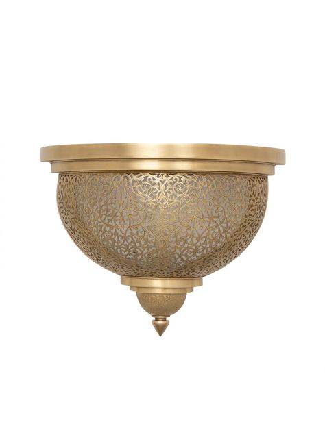 Arabic Lighting, Moroccan Bazaar, Moroccan Wall Decor, Wall Light Fittings, Wall Light Shades, Moroccan Wall, Brass Sconces, Wall Light Fixture, Dome Light