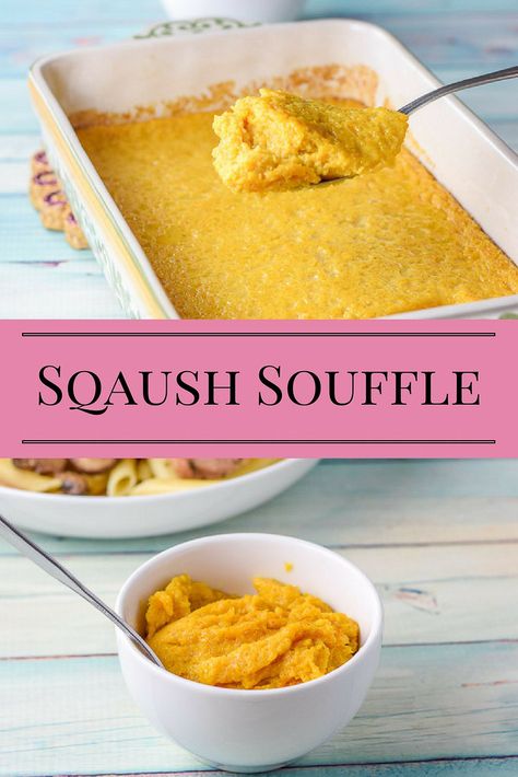 Squash Souffle Casserole, Squash Pudding Recipe, Butternut Squash Souffle Recipes, Squash Souffle Recipes, Butternut Squash Souffle, Recipe For Squash, Squash Souffle, Souffle Recipe, Pumpkin Souffle