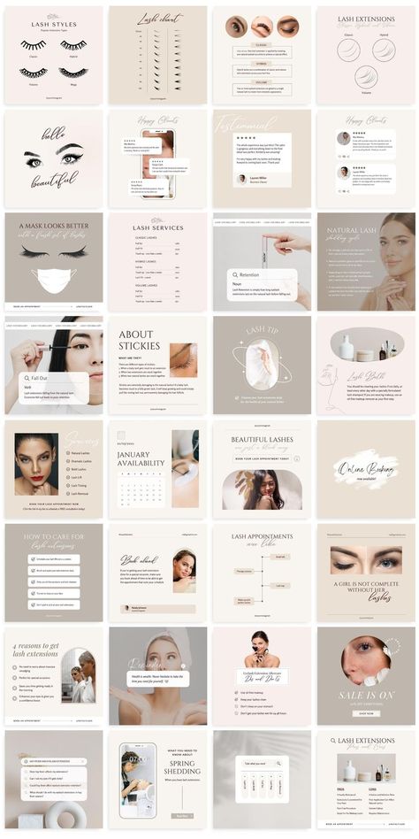 Lash Tech Instagram Templates, Lash Business Instagram Feed, Lash Tech Templates, Lash Tech Social Media Posts, Lash Artist Instagram Posts, Lash Tech Instagram Feed, Lash Tech Instagram Bio, Lash Extension Instagram Posts, Lash Instagram Post Ideas