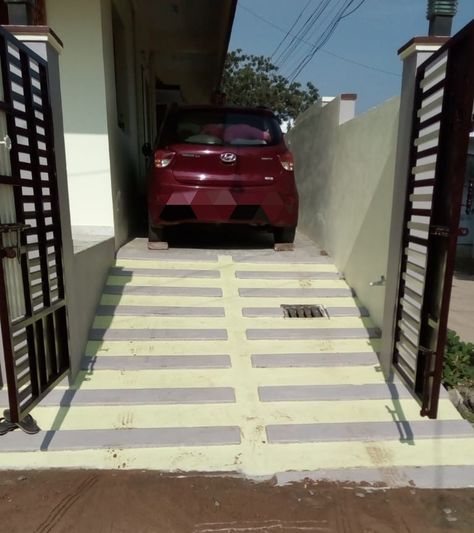 Car ramp design ideas Home Ramp Design, Car Ramp Design, House Ramp Design, Parking Ramp, Car Ramp, Ramp Design, Car Ramps, Kitchen Interior Design Decor, Bed Furniture Design