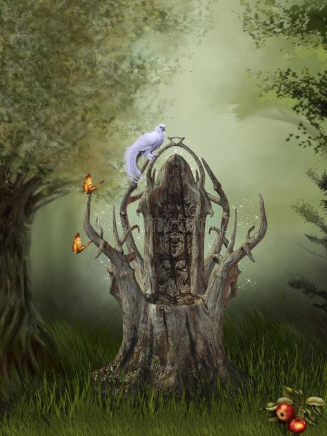 Fantasy Forest. With wooden throne , #sponsored, #Forest, #Fantasy, #throne, #wooden #ad Forest Throne, Throne Illustration, Fantasy Throne, Wooden Throne, Writing Fantasy, My Fantasy World, Landscape Concept, Fantasy Forest, Fantasy Places